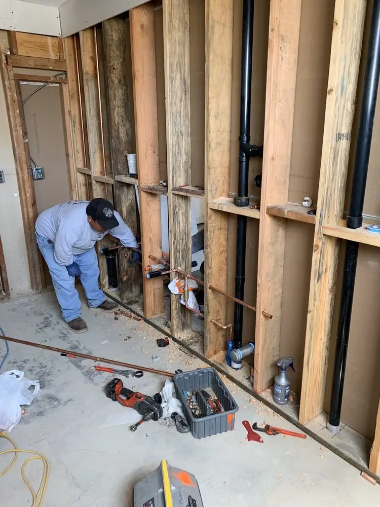 Commercial rough-in plumbing for Gas Line Repair in Country Lakes